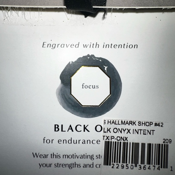 BRAND NEW - Soul Stacks Intentions Pendant in Gold and Black Onyx. - Picture 5 of 5